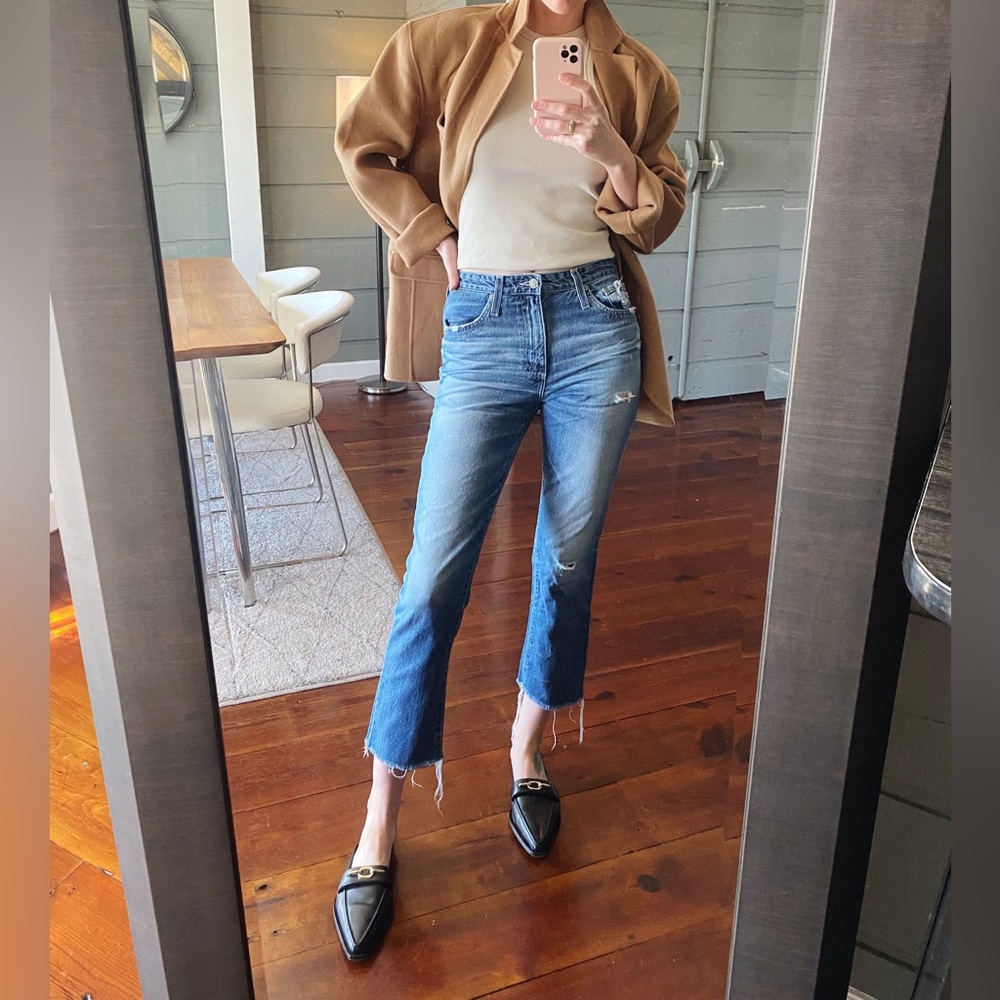 AG Isabelle High Rise Straight Crop